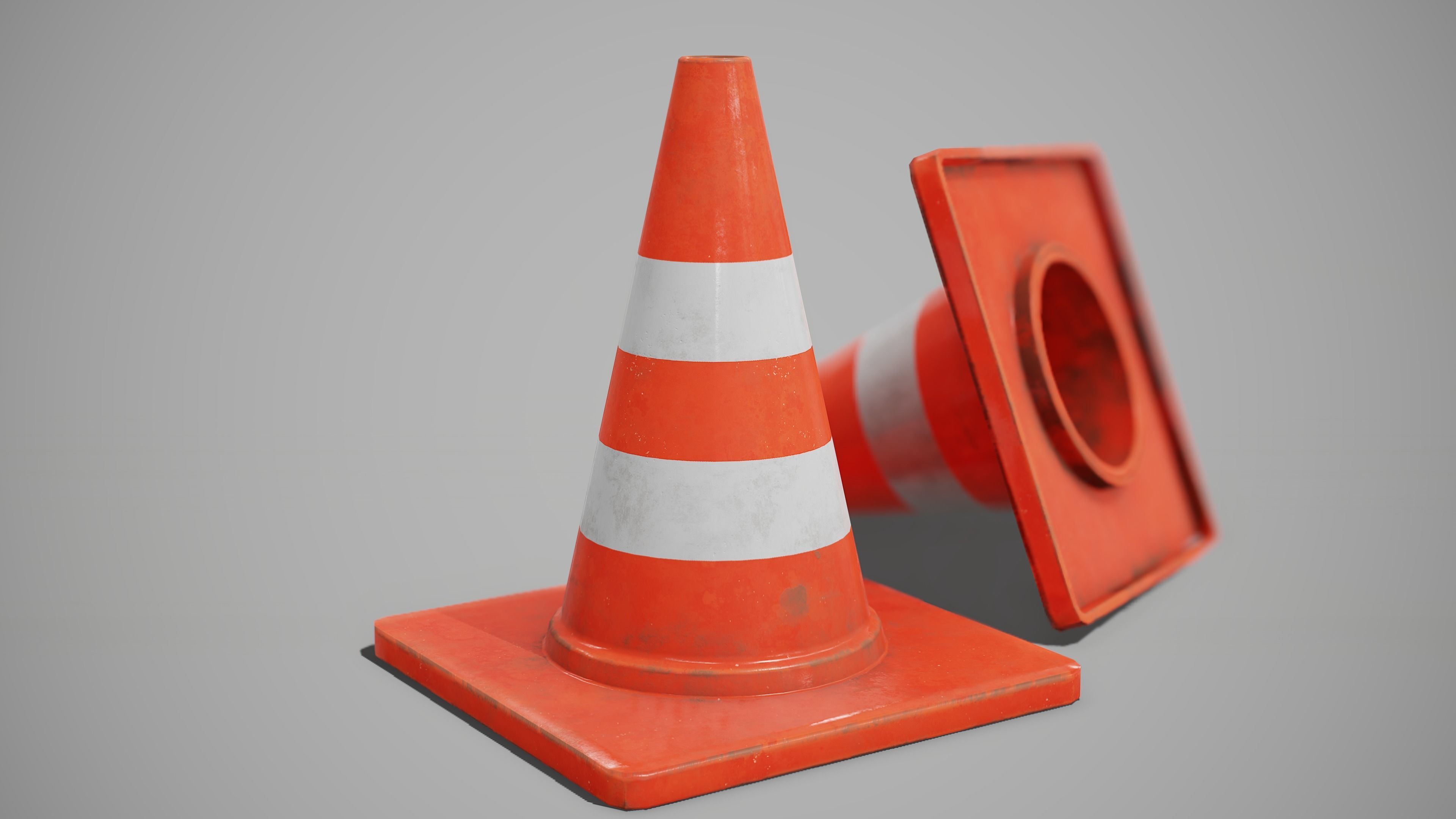 3D model Traffic Cone VR / AR / lowpoly CGTrader