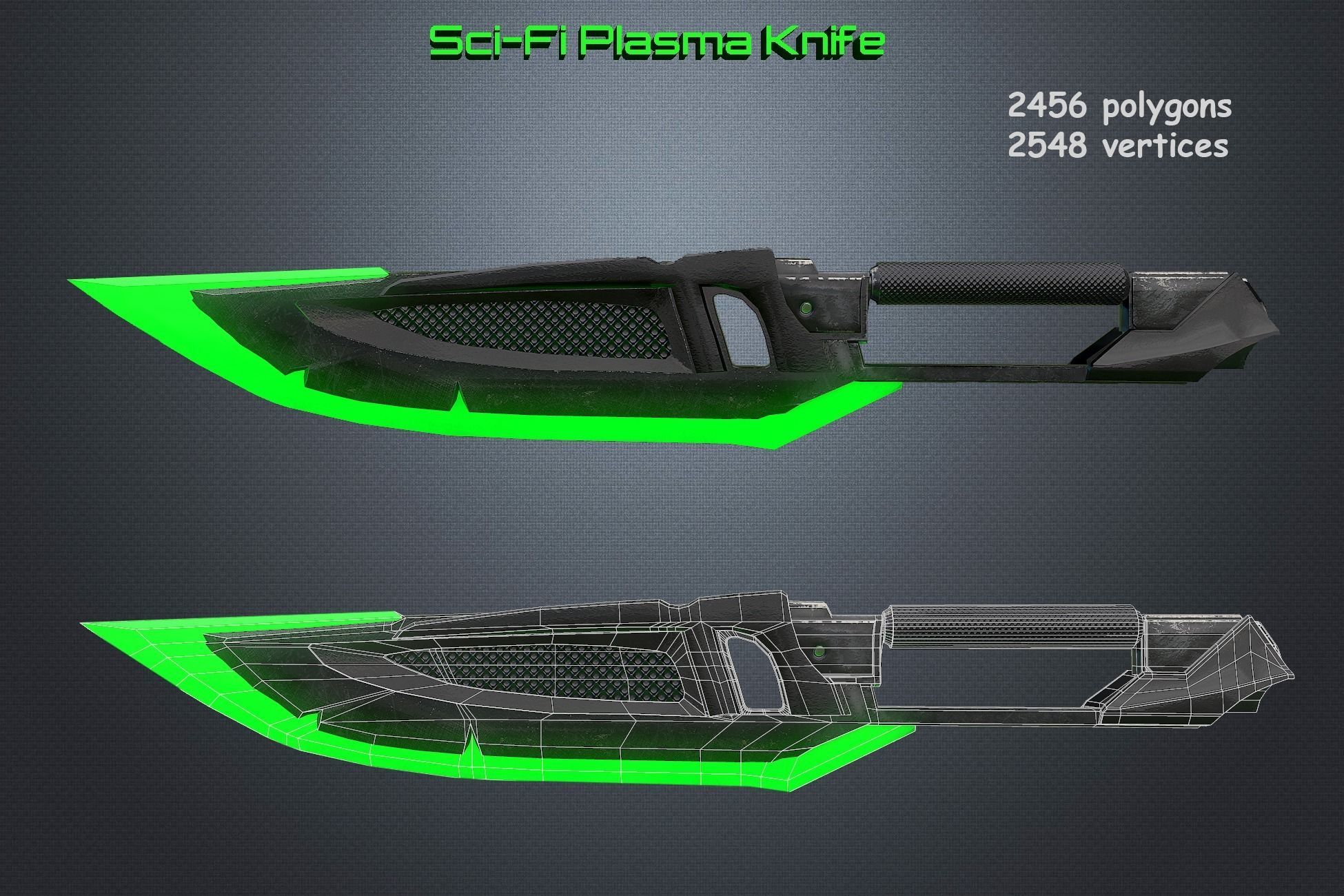 3D model Sci-fi Plasma Knife VR / AR / low-poly | CGTrader