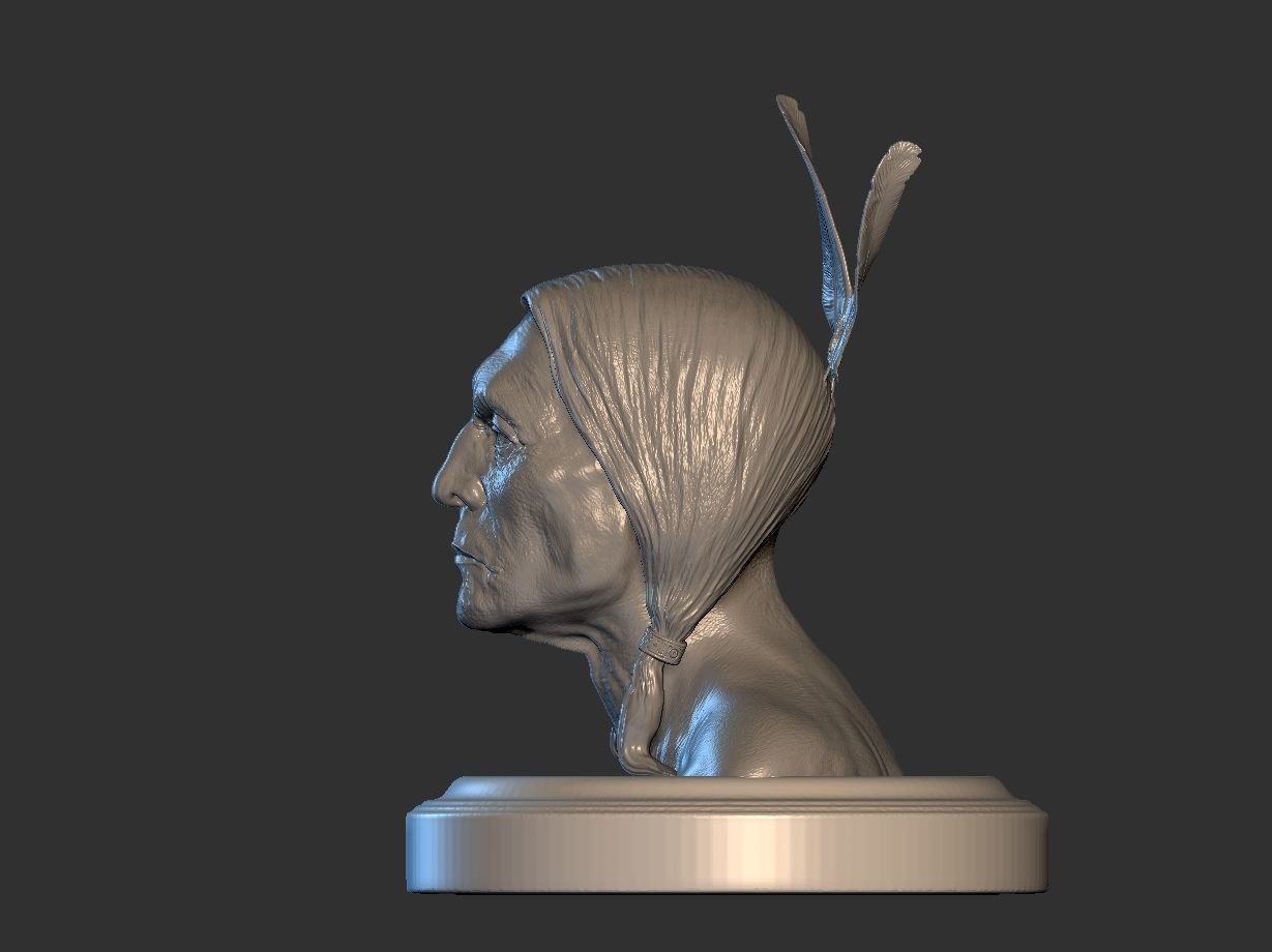 American Native 3D model 3D printable | CGTrader