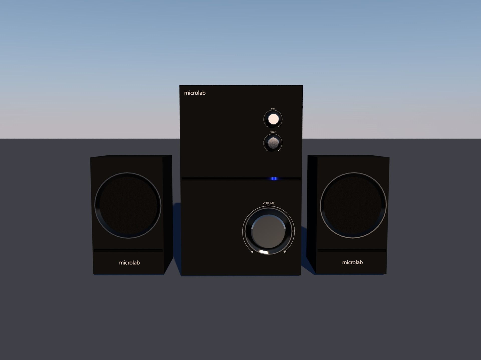 Microlab column 3D model | CGTrader