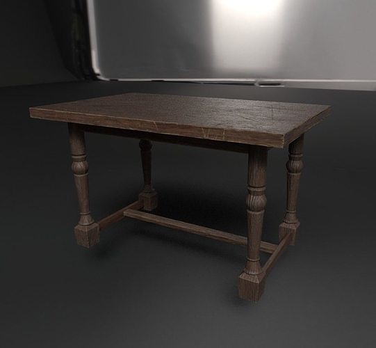 Damaged Wooden Table 3D model | CGTrader