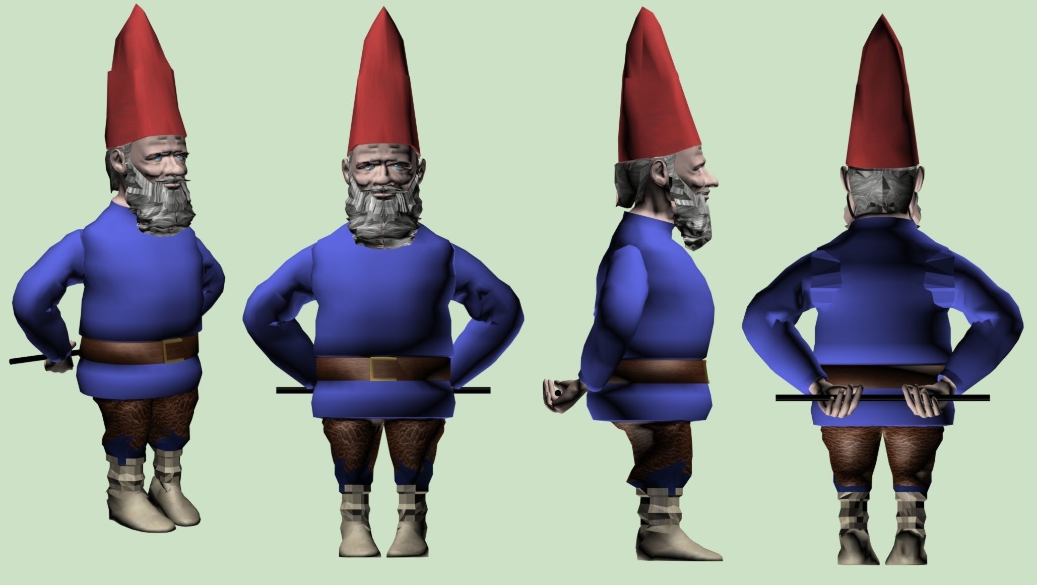Printable Gnome 3D model 3D printable | CGTrader