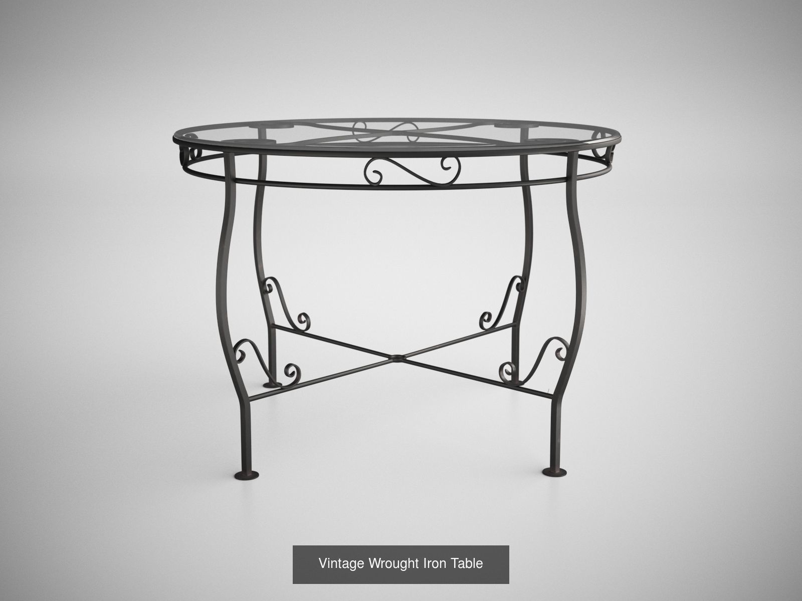 Vintage Wrought Iron Furniture Collection CGTrader