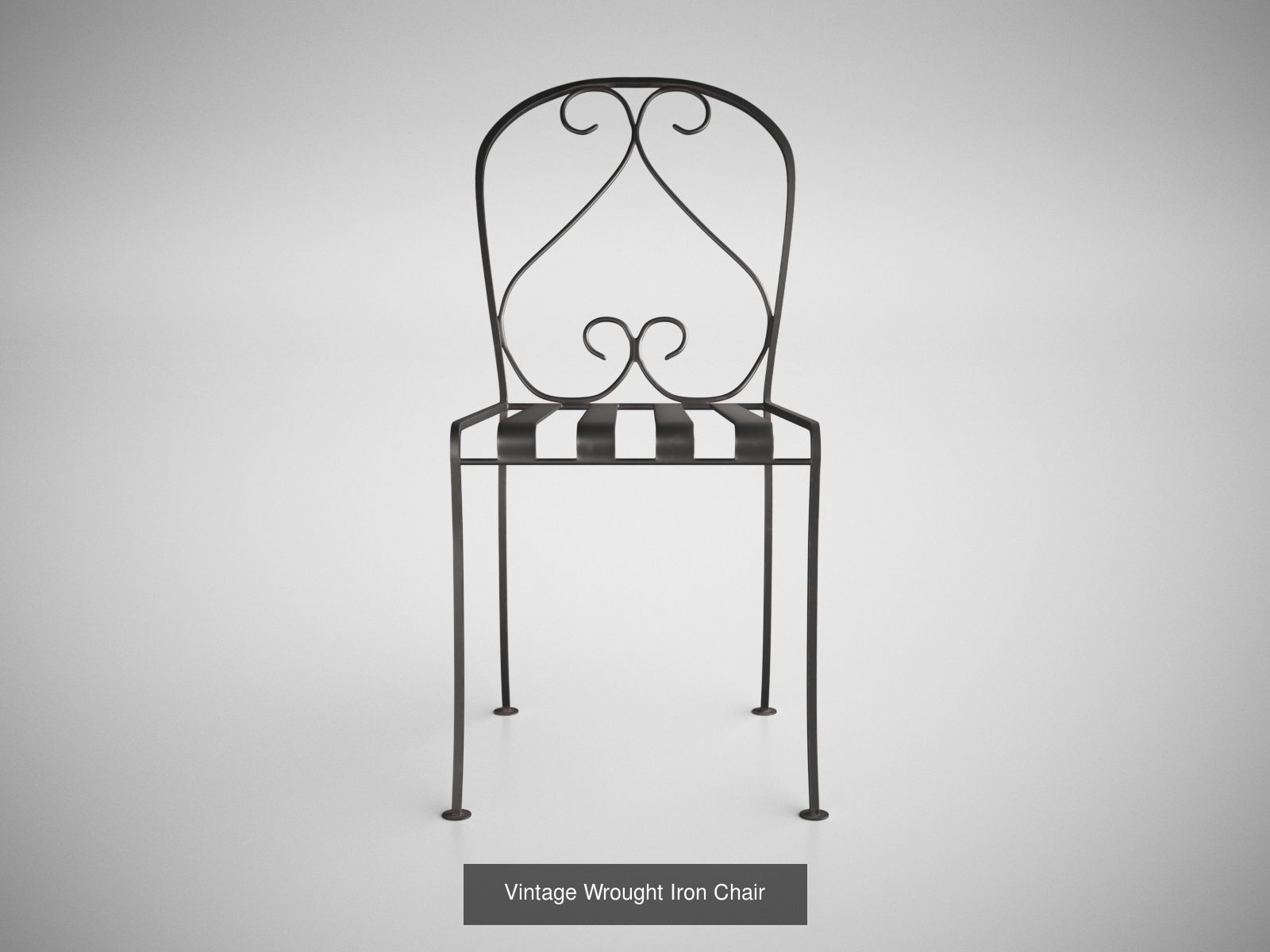Vintage Wrought Iron Furniture Collection CGTrader