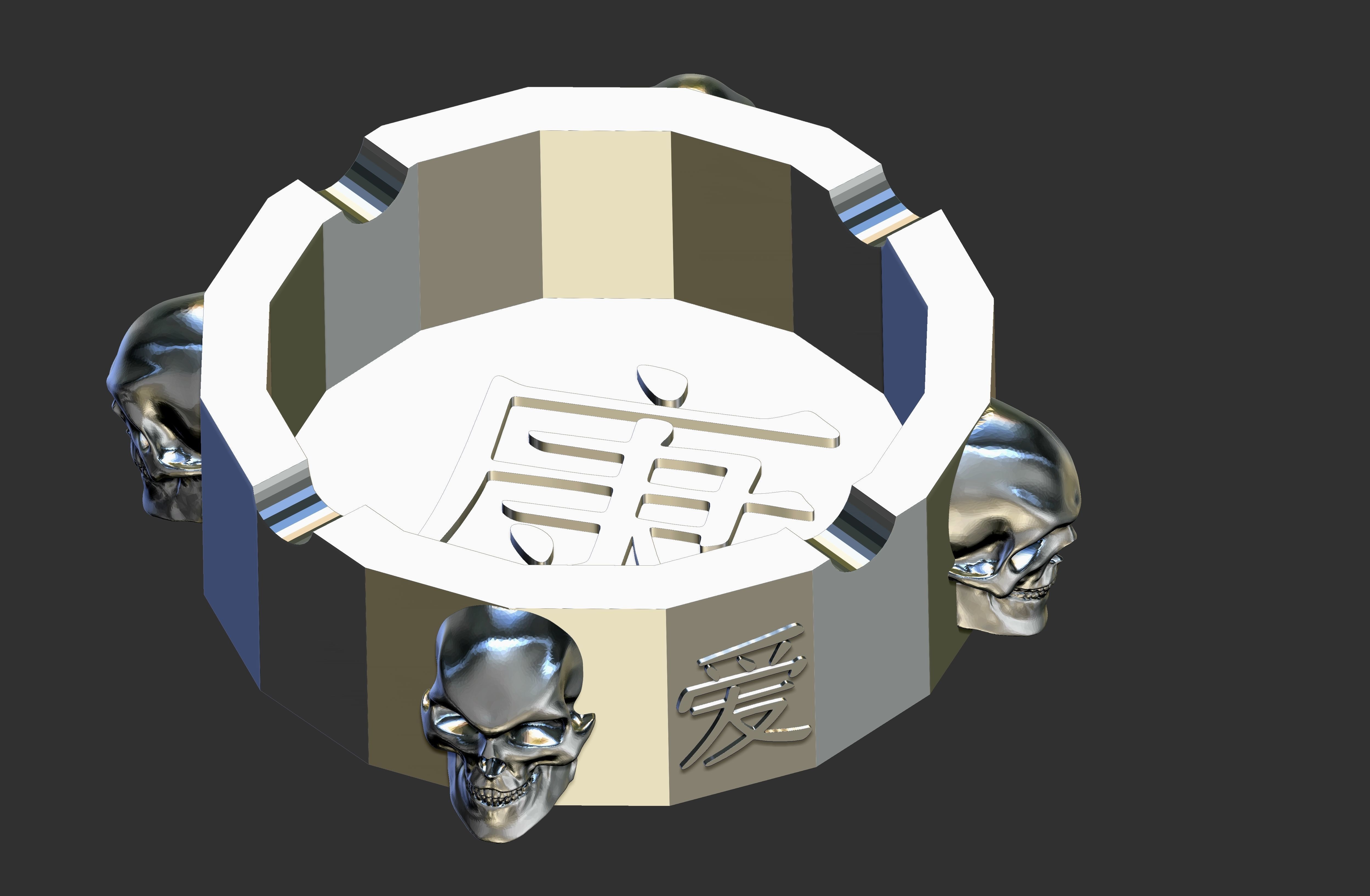 Ashtray 3D model 3D printable | CGTrader