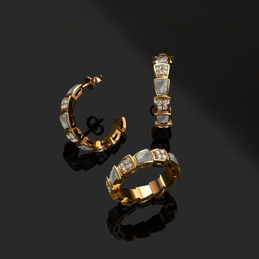 Ring and Earrings