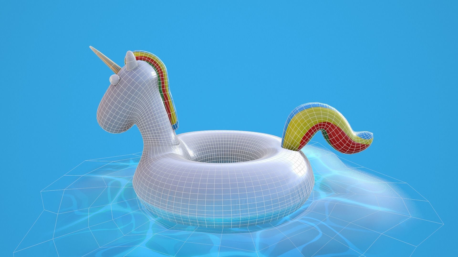 3D model Inflatable Unicorn VR / AR / low-poly | CGTrader