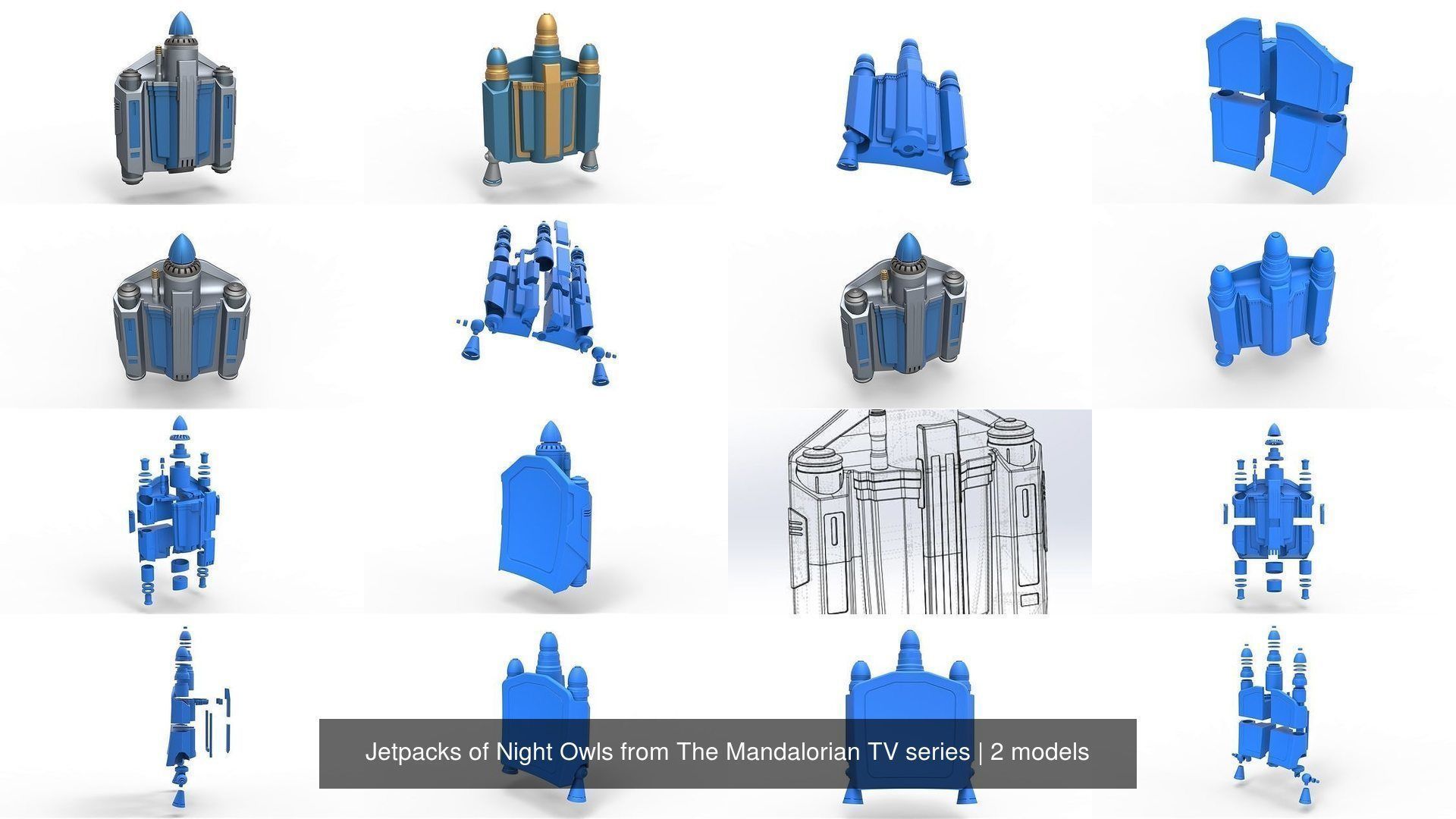 Jetpacks of Night Owls from The Mandalorian TV series