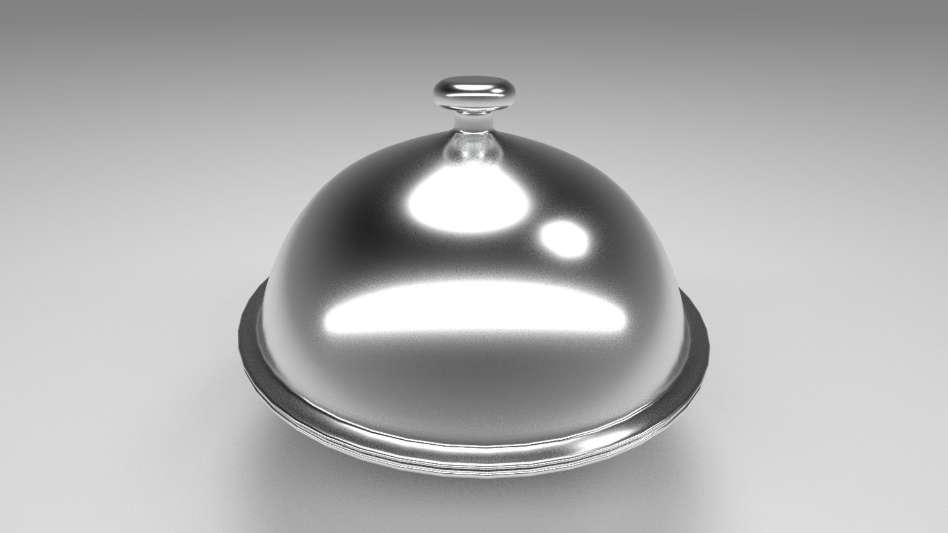 3D model Silver Platter VR / AR / lowpoly CGTrader