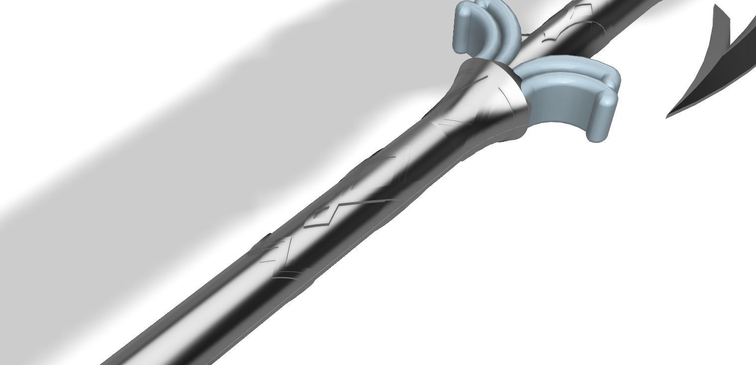 ZORA Spear Legend of Zelda Breath of the Wild 3D model 3D printable