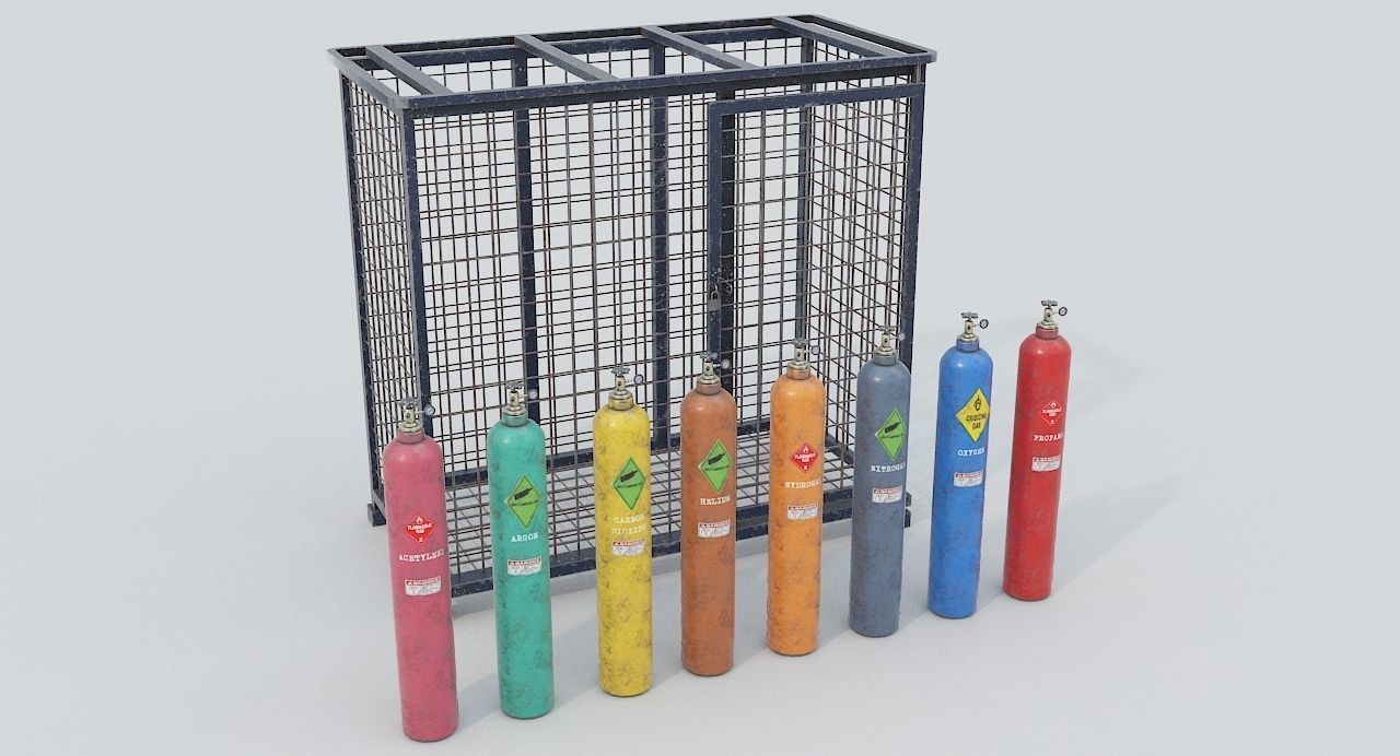 8-types of Old Industrial Gas Cylinders