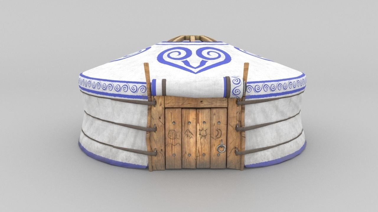 3D Model Yurt - nomads tent