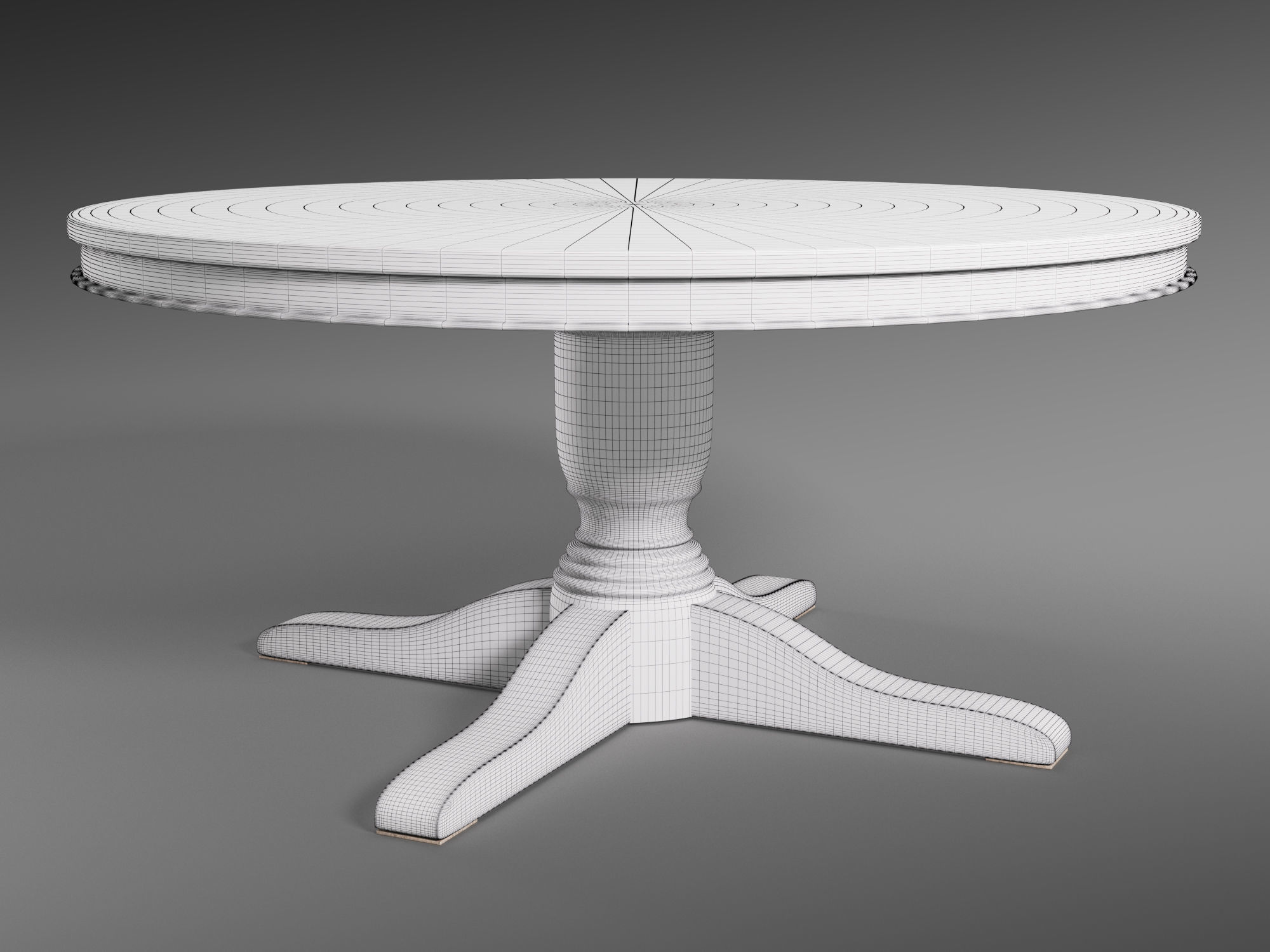 Pottery Barn Alexandra 39inch Round Marble Coffee Table 3D model