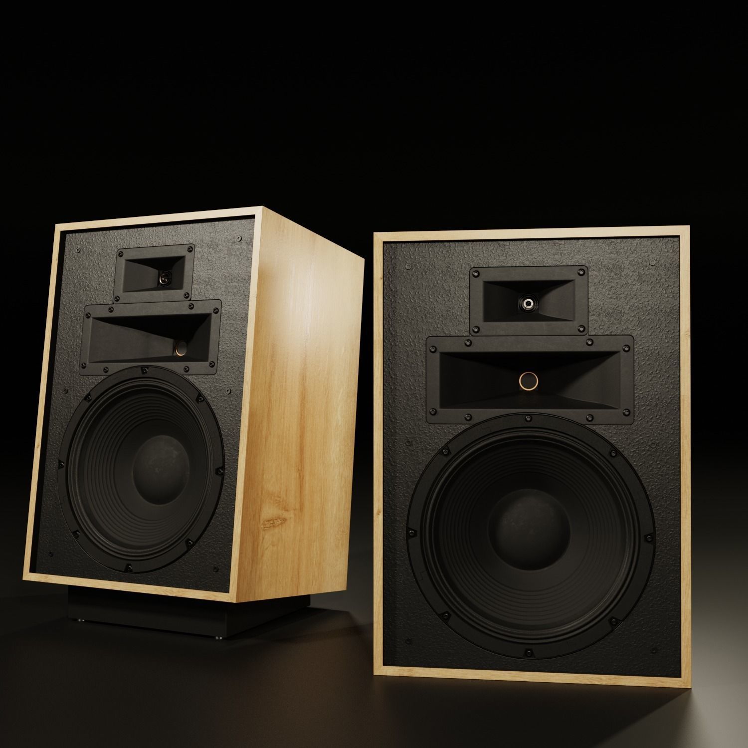 KLIPSCH Heresy IV Floorstanding Speaker Cherry with Stand PBR 3D