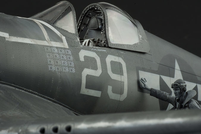 F4U Corsair canopy frame free 3D model 3D printable | CGTrader