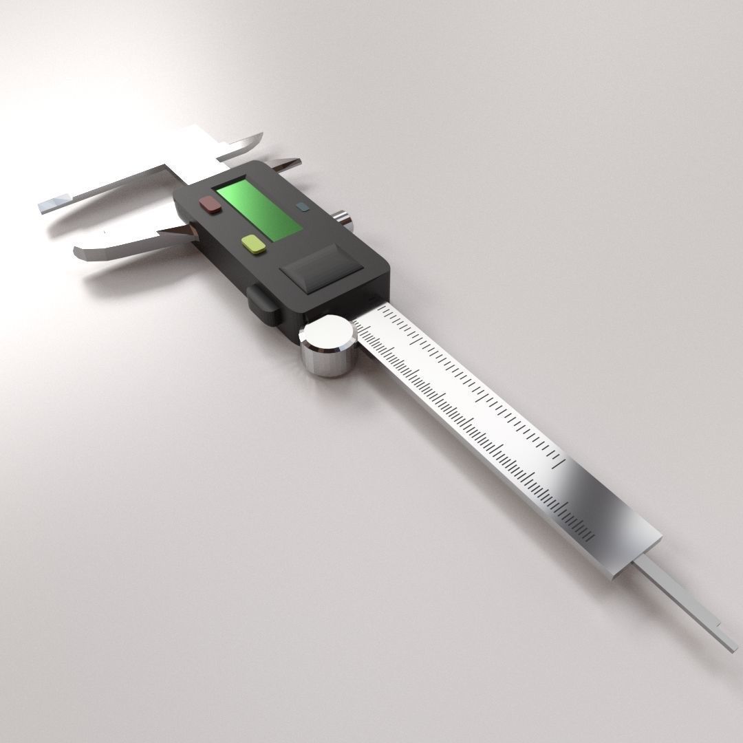Digital Caliper 3D model CGTrader