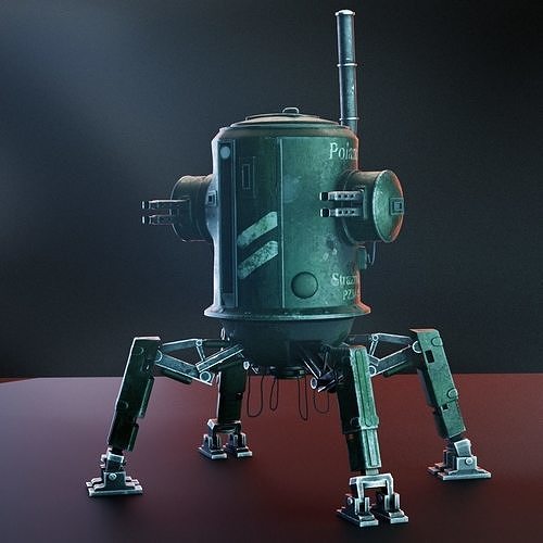 Iron Harvest Polania Mech PZM9 Straznik 3D model CGTrader