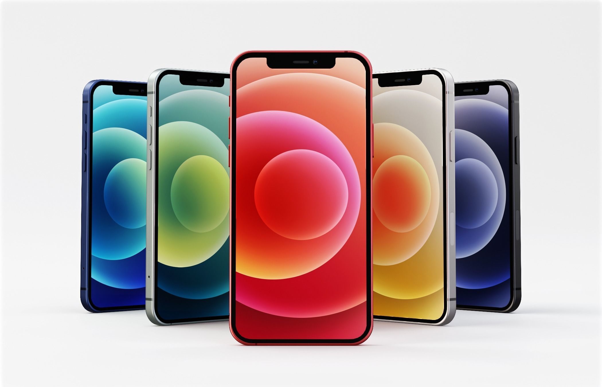 Apple Iphone 12 All Official Colors Black 3d Model 3