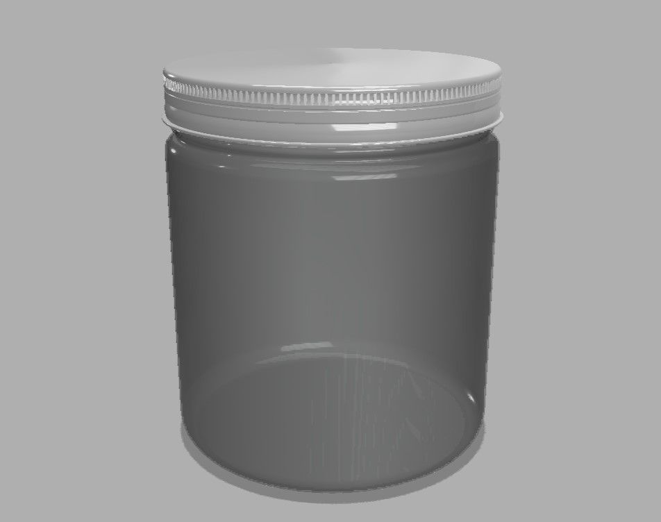 Container Jar With 3 layers 3D model CGTrader