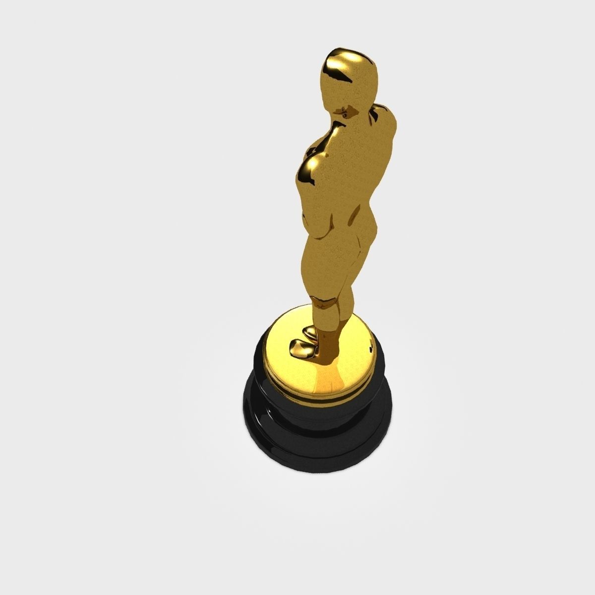3D model Oscar Statue VR / AR / lowpoly MAX OBJ 3DS FBX MTL