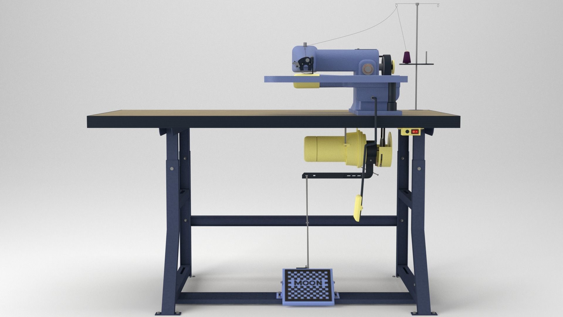 Tailors Industrial Blind Stitch Sewing Machine 3D asset