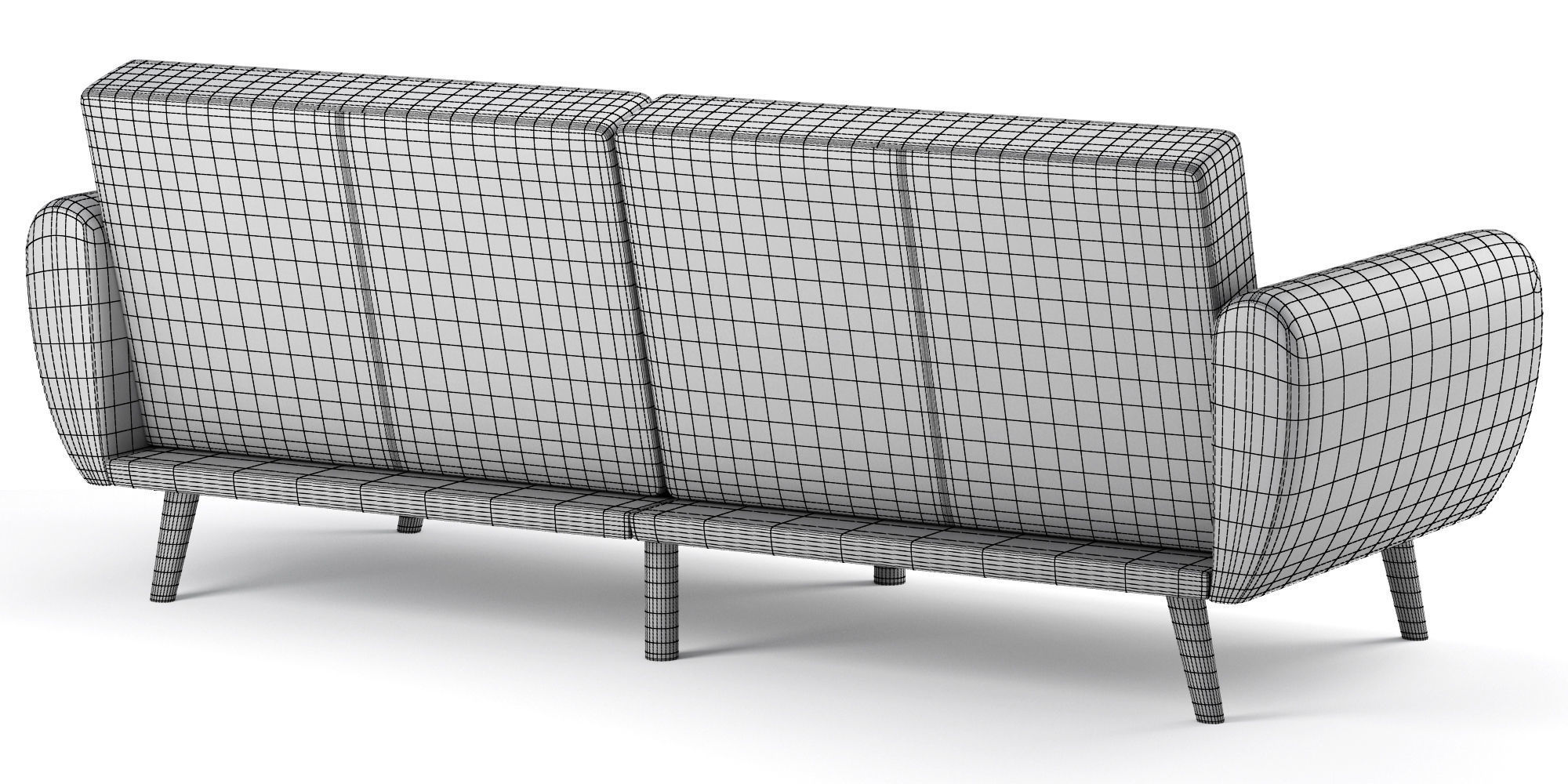 Novogratz Brittany Sofa Futon 3D model CGTrader