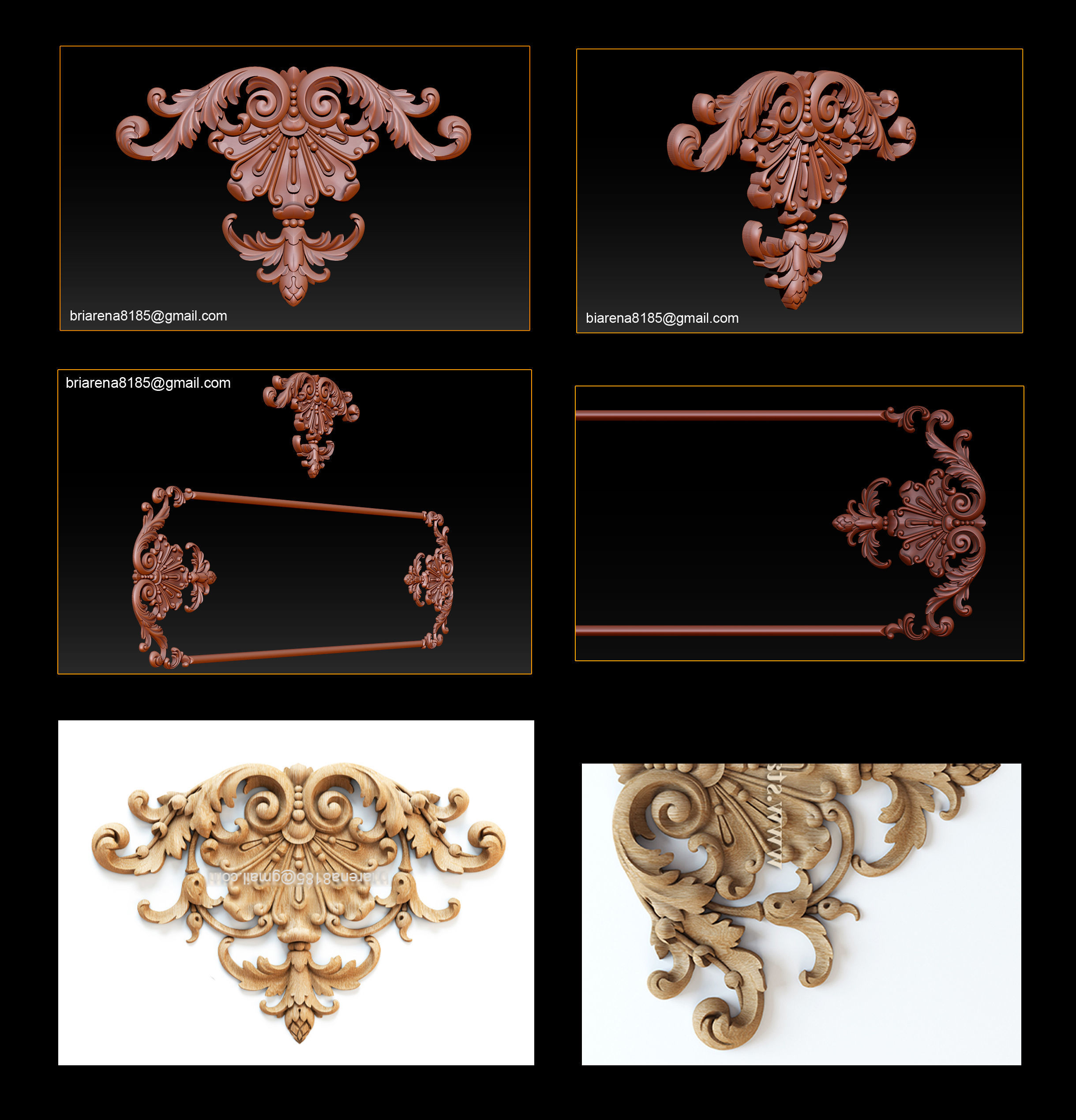 3D STL Models CNC Router - Carved decor