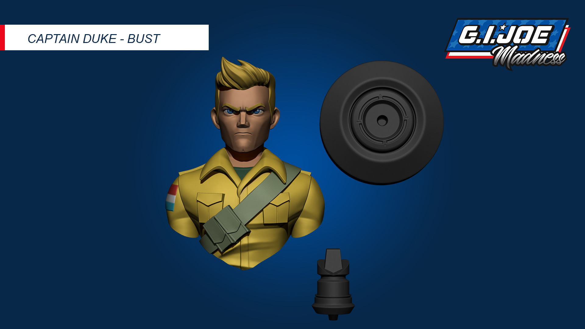 GI JOE FIGURES PACK - 4 bust plus 1 full figure 3D model 3D printable ...