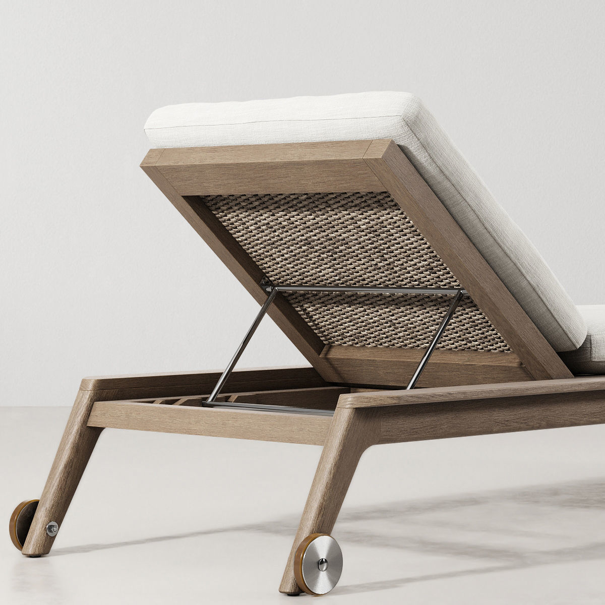 MALTA TEAK CHAISE 3D model CGTrader