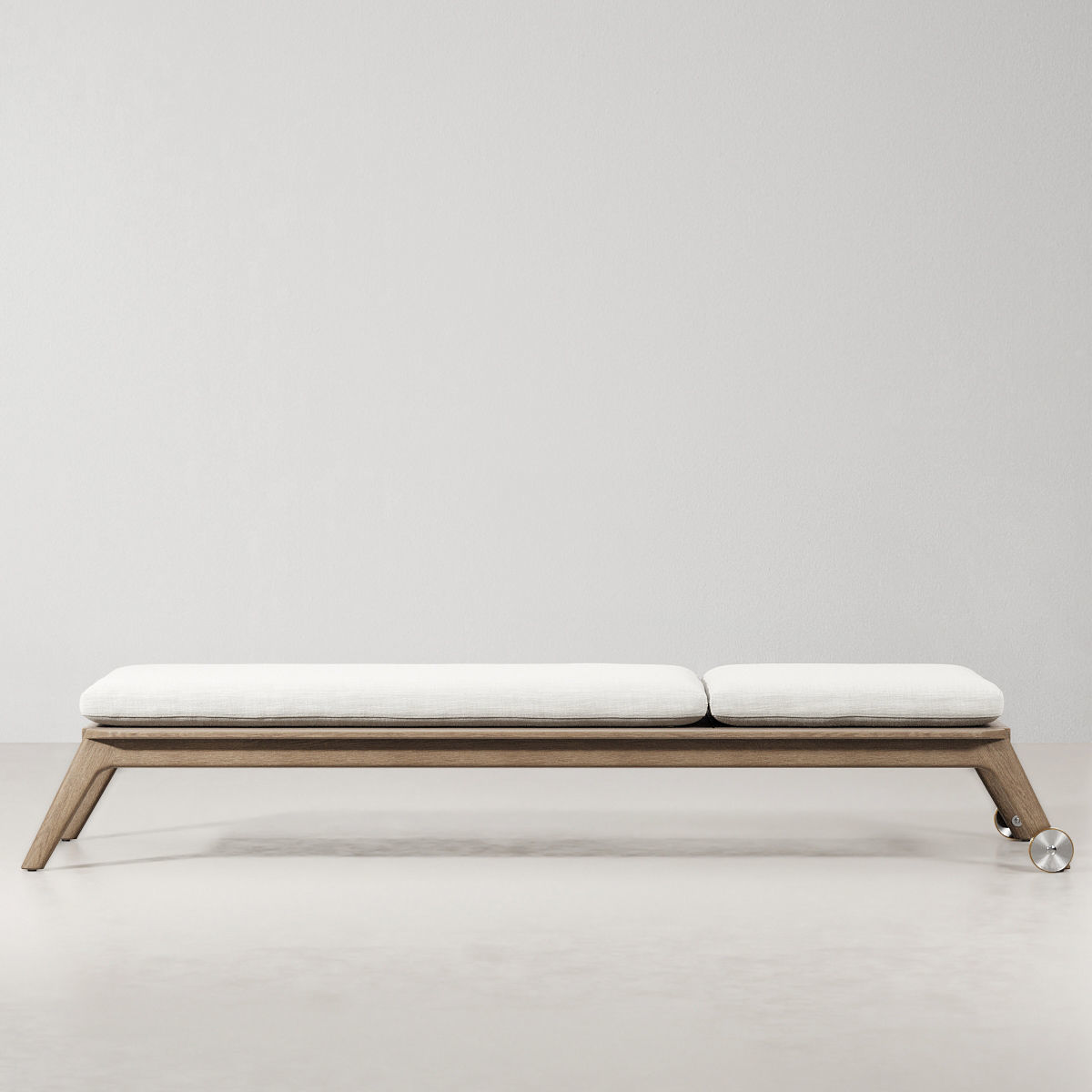 MALTA TEAK CHAISE 3D model CGTrader