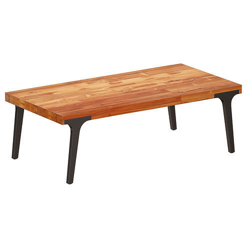 Lakin Recycled Teak Coffee Table Crate and Barrel 3D model CGTrader