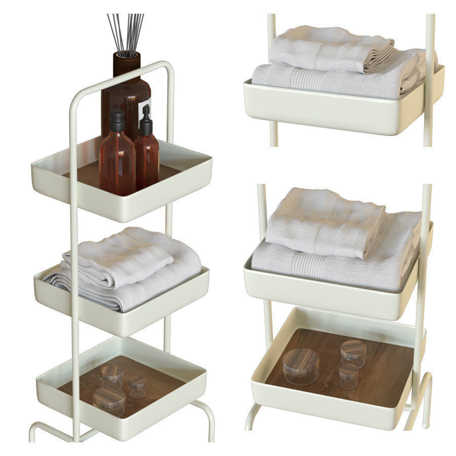 METAL AND WOOD STORAGE UNIT Zara home 3D model CGTrader