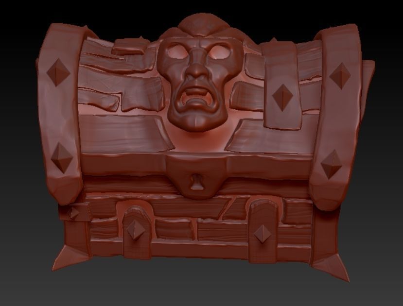 Sea of Thieves Chest of Rage 3D model 3D printable CGTrader