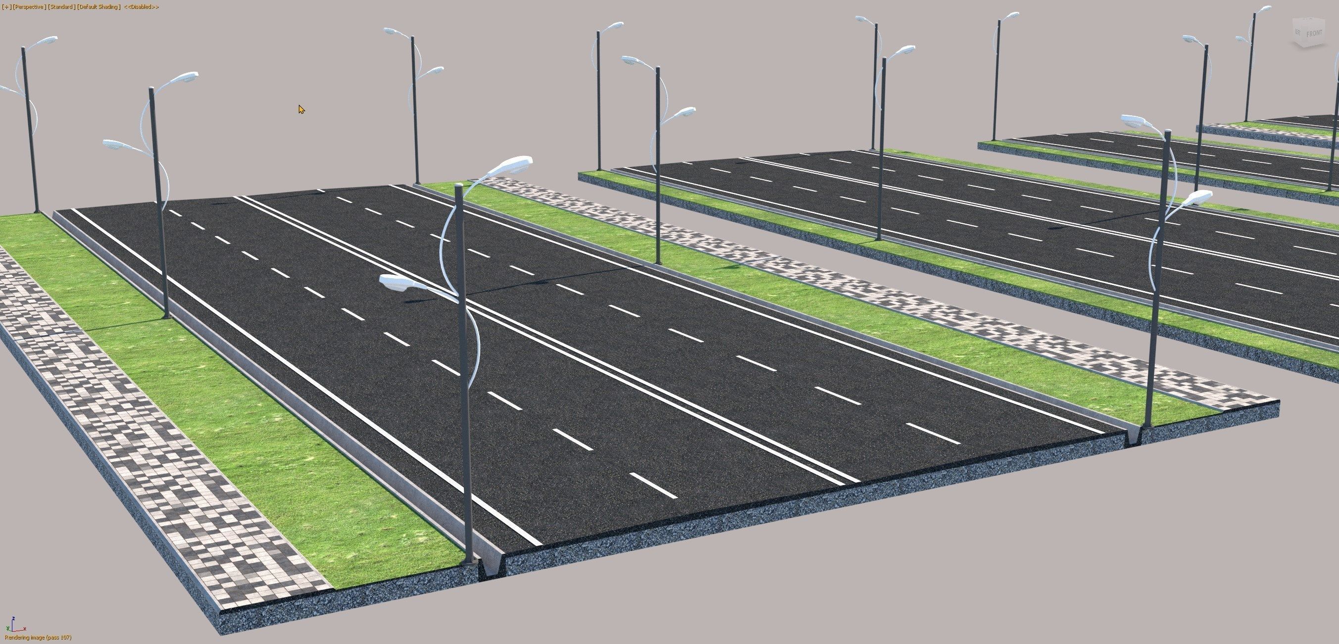 Road types Remastered ID002 free 3D model | CGTrader