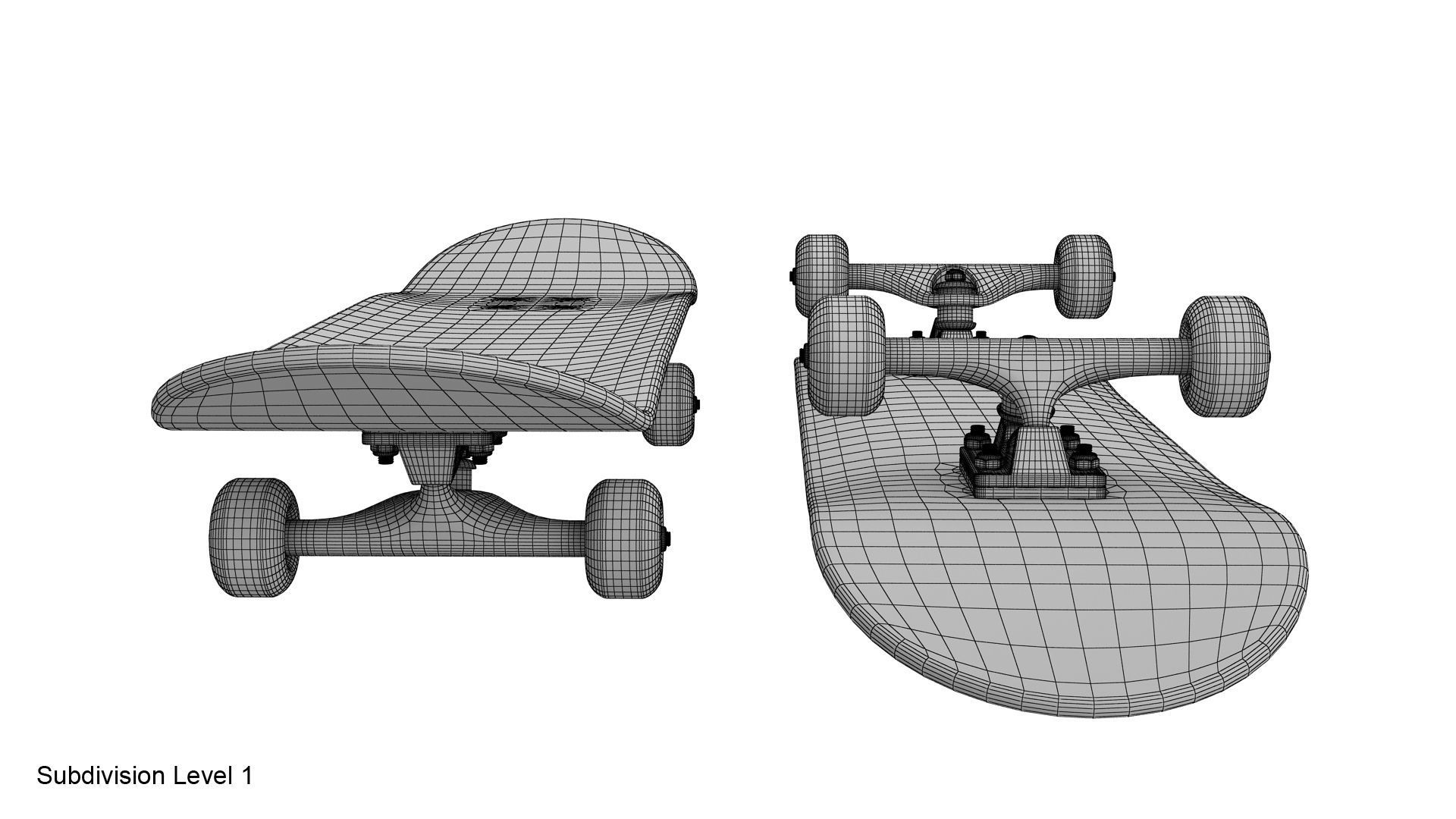 Skateboard 3D model CGTrader