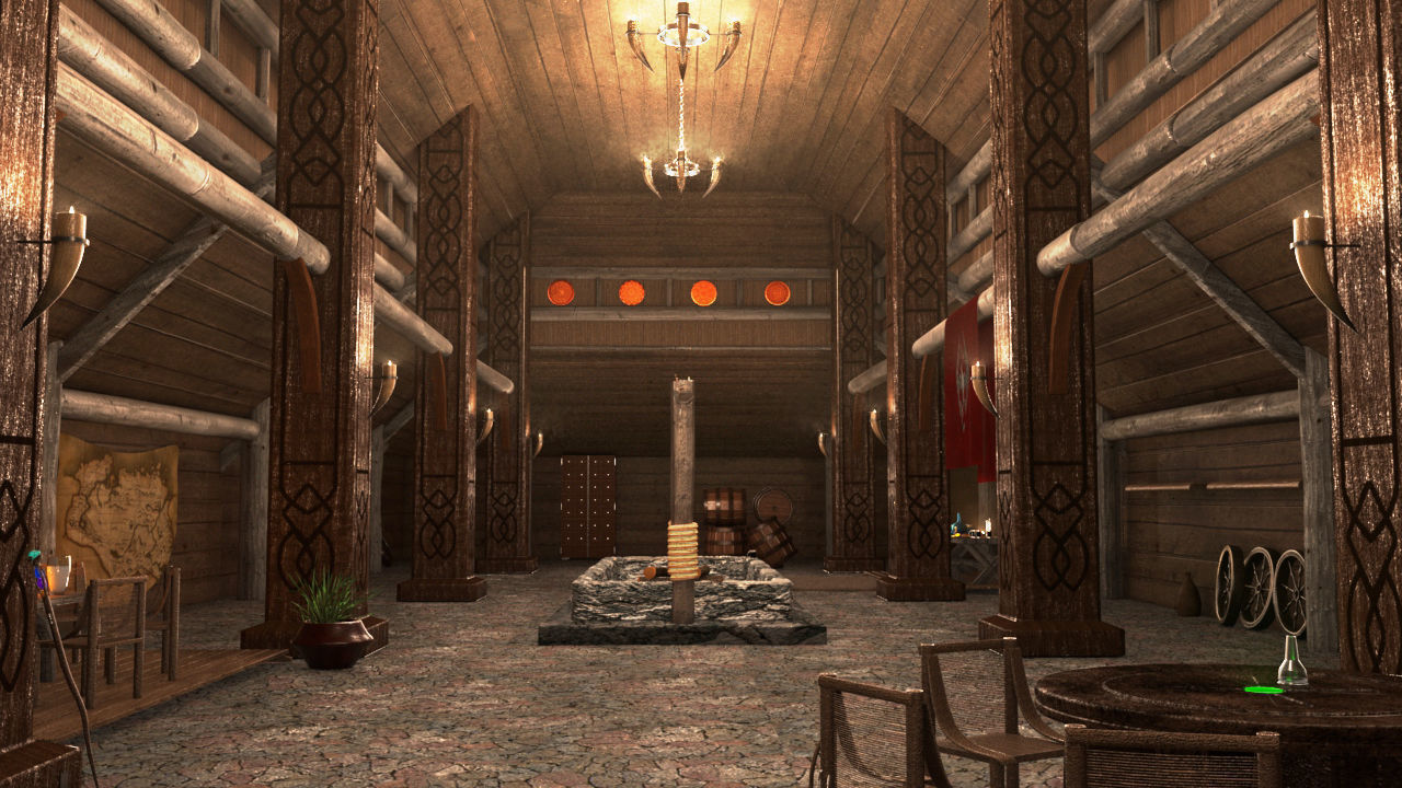 Skyrim Tavern The Elder Scrolls 3D model CGTrader