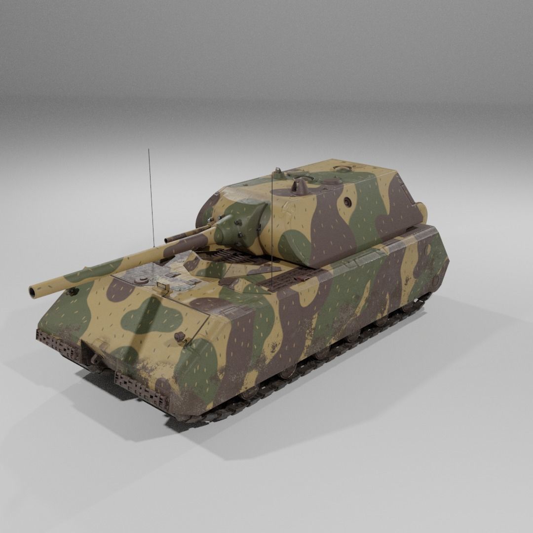 Panzerkampfwagen VIII Maus free 3D model | CGTrader