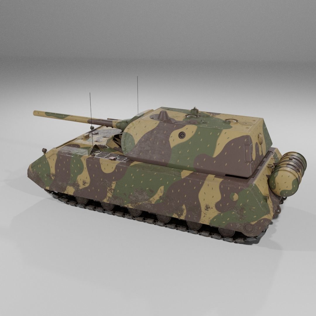 Panzerkampfwagen VIII Maus free 3D model | CGTrader