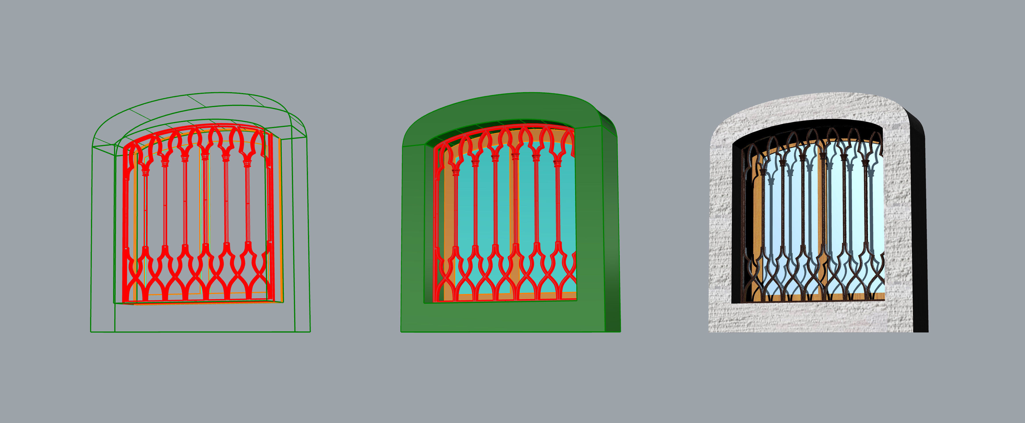 old window free 3D model CGTrader