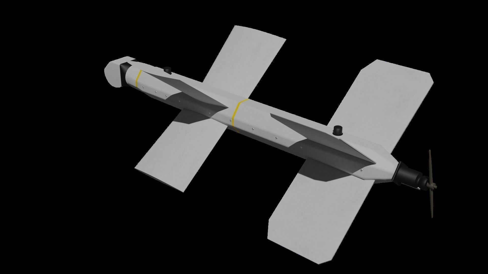 3D model ZALA Lancet UAV Drone VR / AR / lowpoly CGTrader