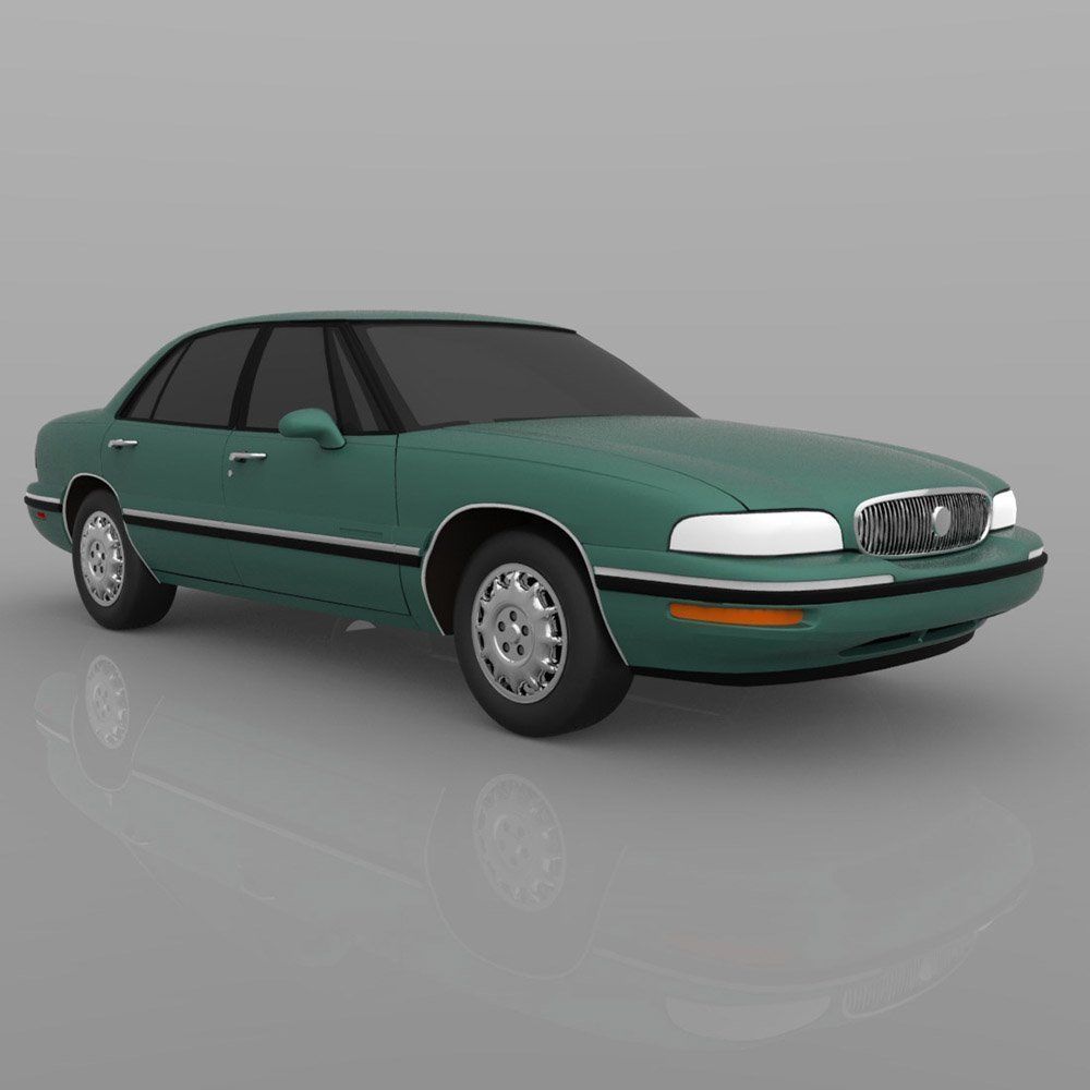 Buick Lesabre 98 Cgtrader Buick Lesabre 98 Model Obj Mtl Pdf 5