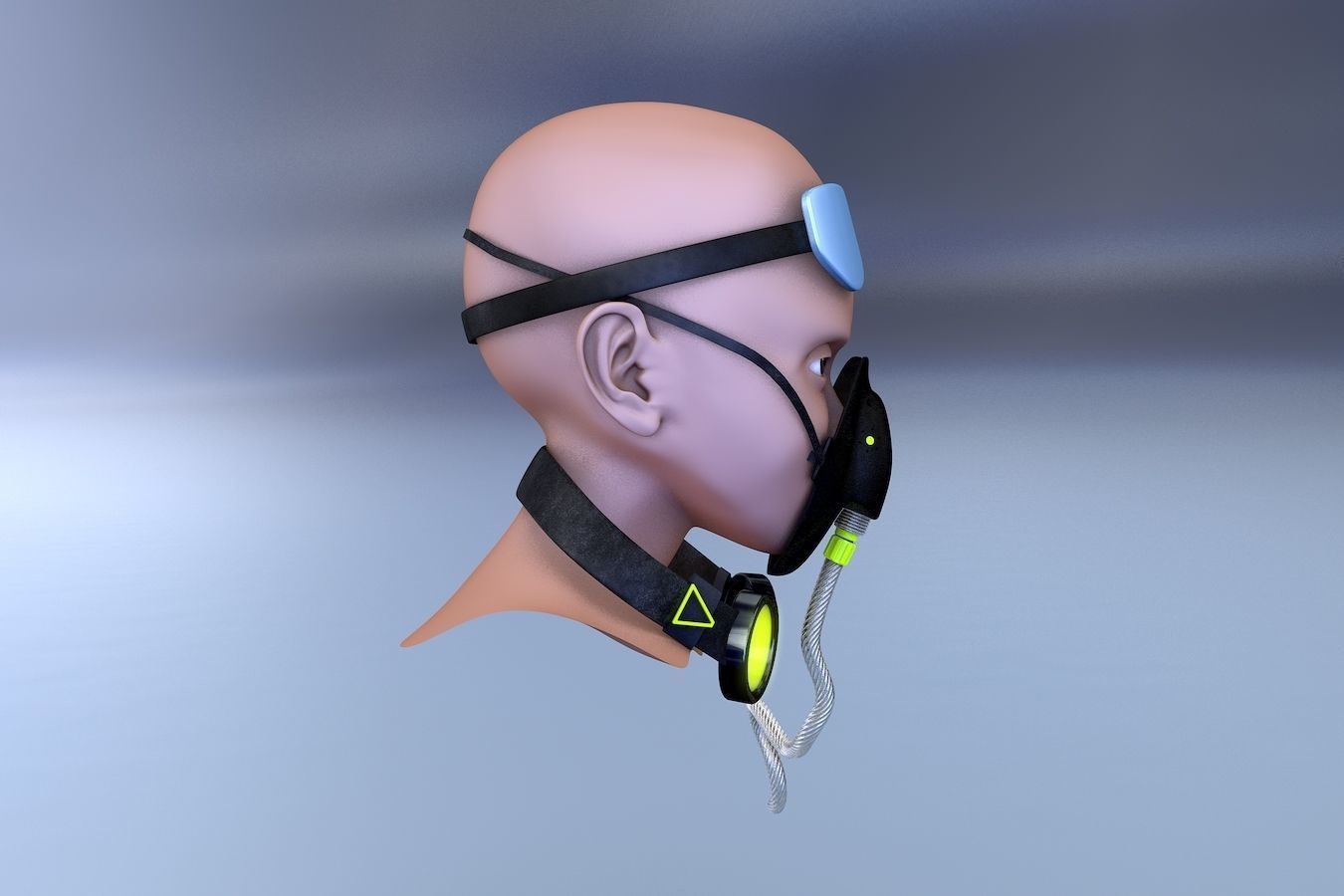 O2 Mask 3d Model Oxygen Mask Glasses 3D model | CGTrader