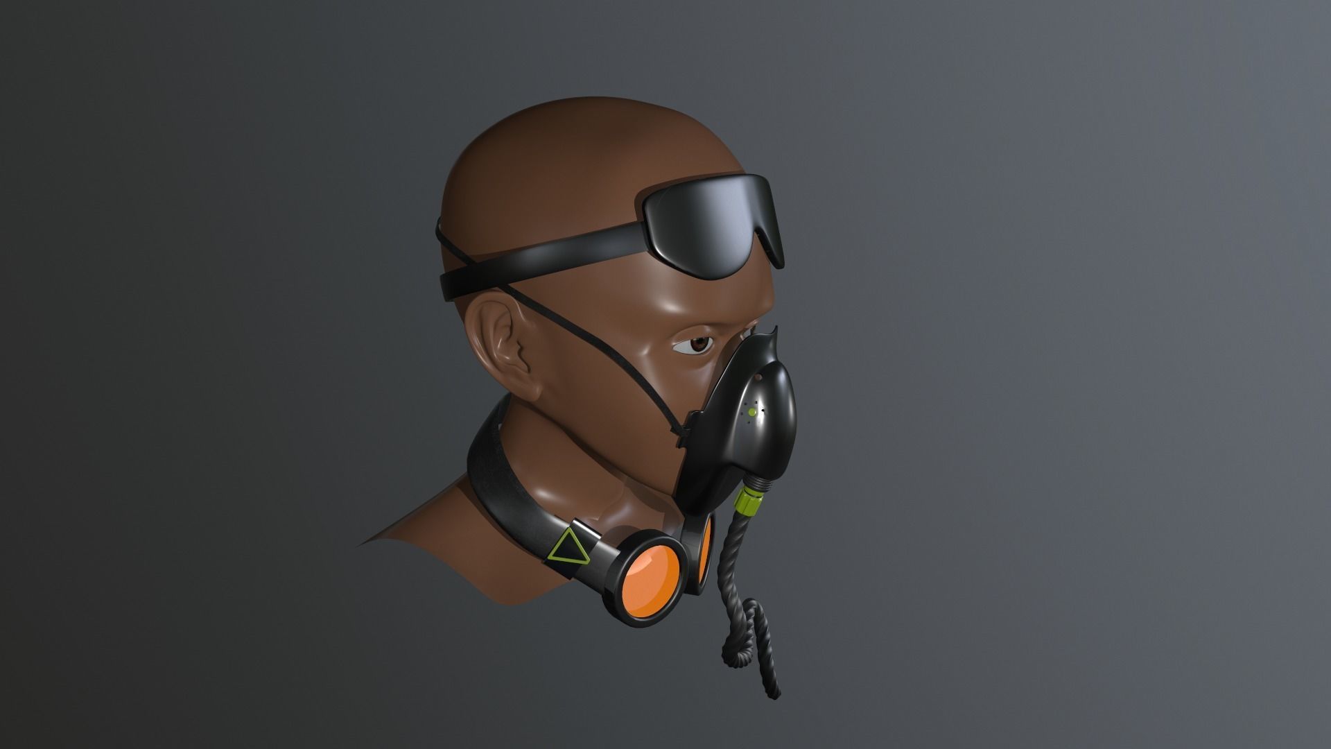 O2 Mask 3d Model Oxygen Mask Glasses 3D model | CGTrader