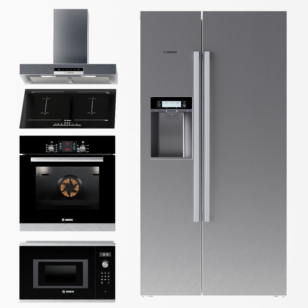 BOSCH Appliance set 3D model CGTrader