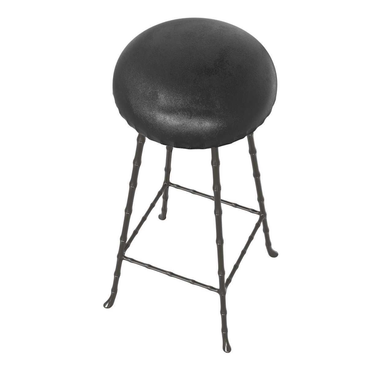 Rose uniacke high upholstered bar stool 3D model CGTrader
