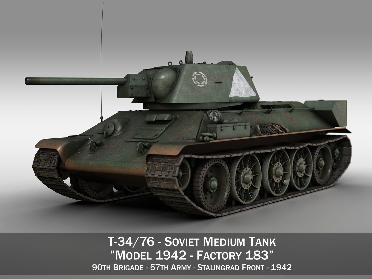 T-34-76 - Model 1942 - Soviet medium tank - 57 Army