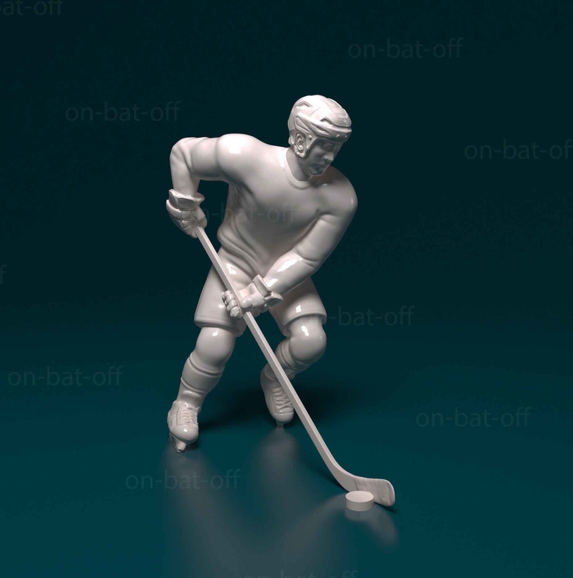 Ice hockey player 3D printable model CGTrader