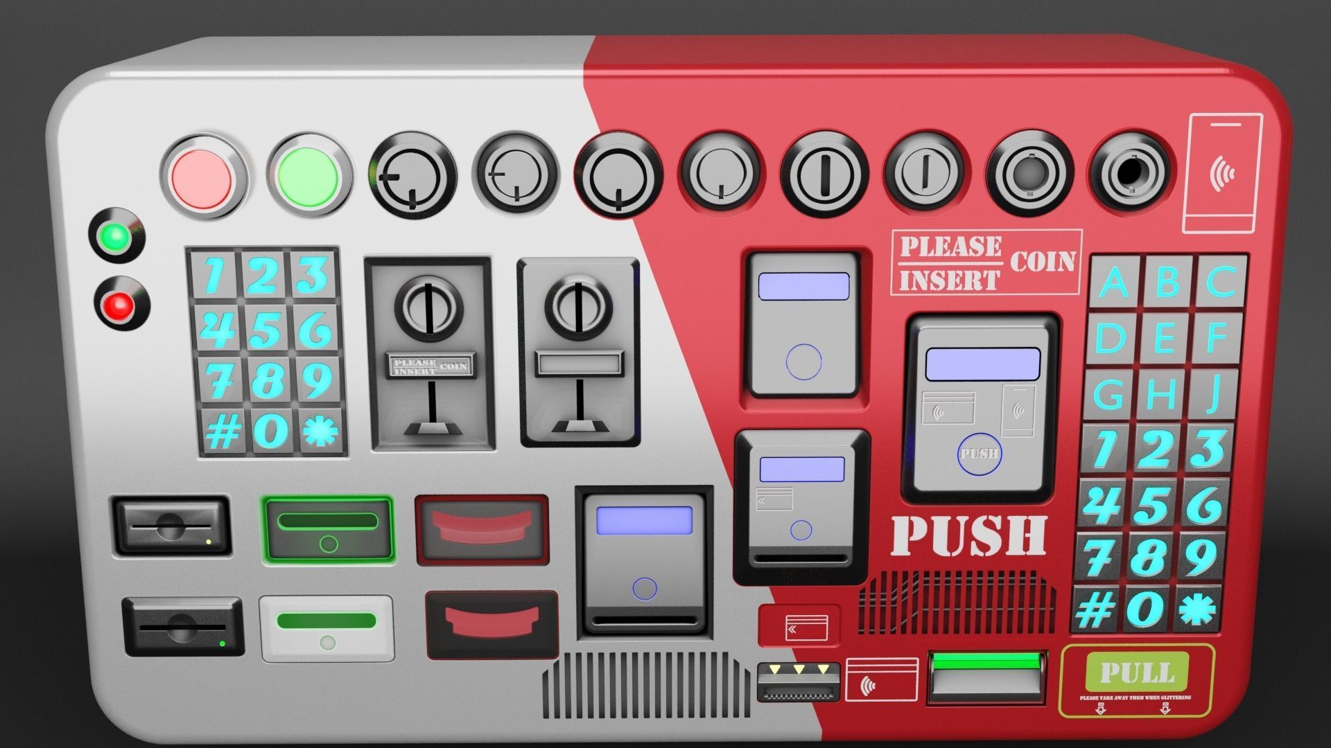 Vendor Machine Decals Pack 3D model CGTrader