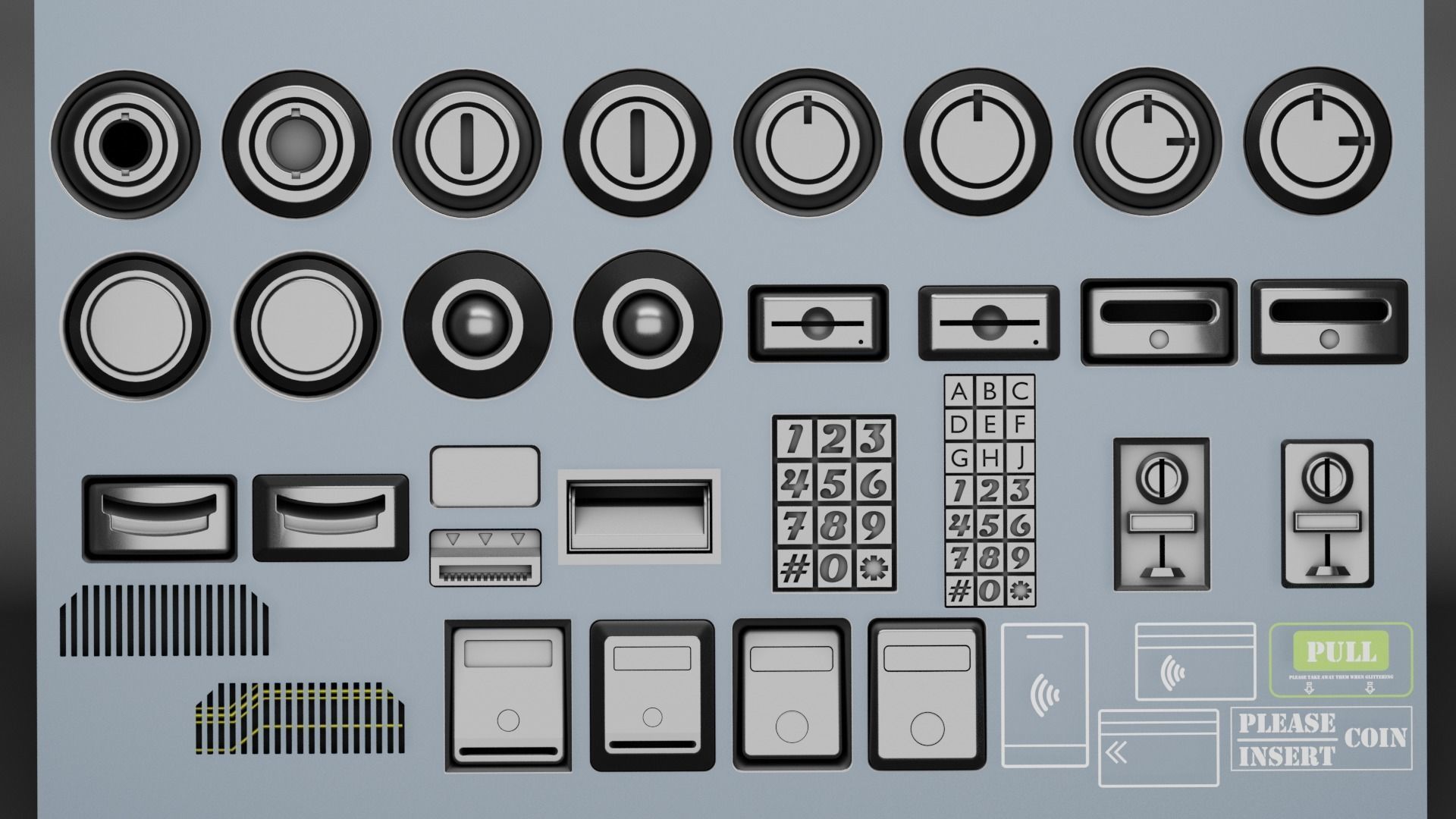 Vendor Machine Decals Pack 3D model CGTrader