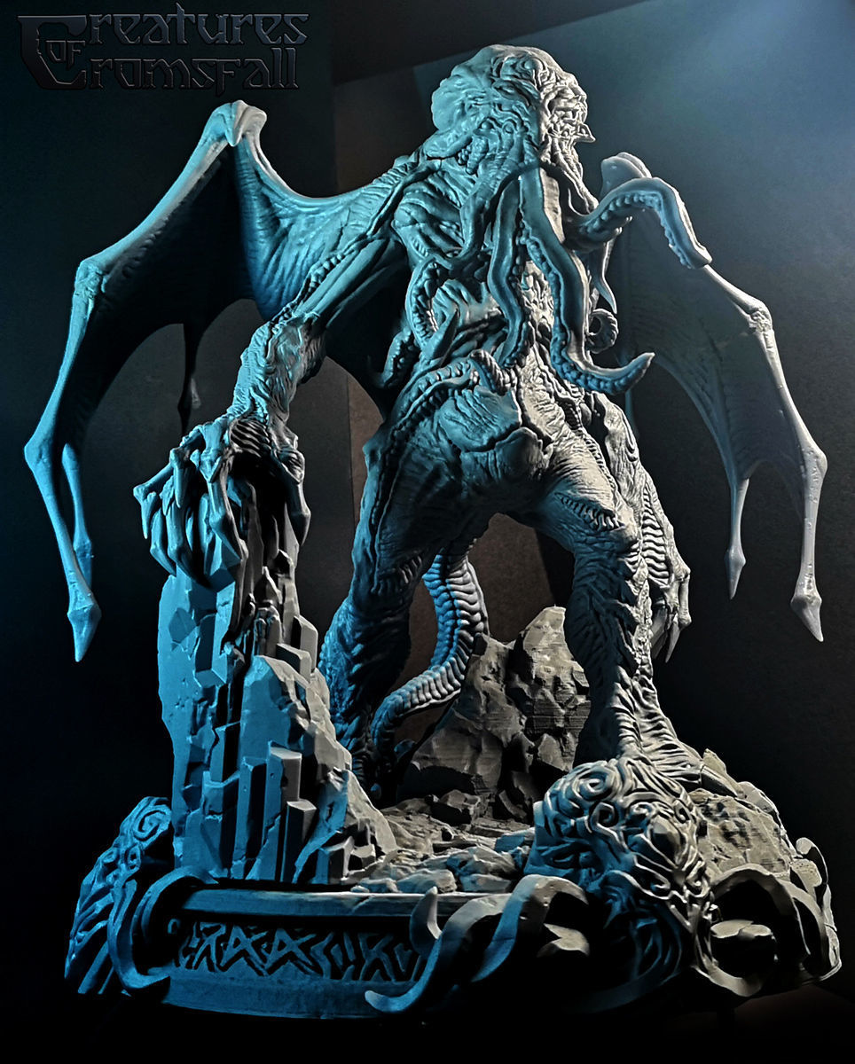 Cthulhu statue 3D model 3D printable | CGTrader